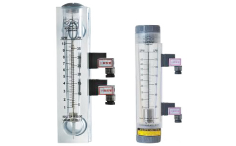 帶報警開關式有機玻璃轉子流量計圖示