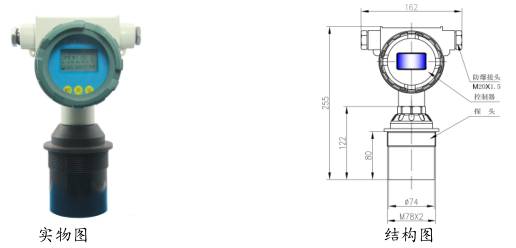 一體式超聲波液位計防爆型圖示