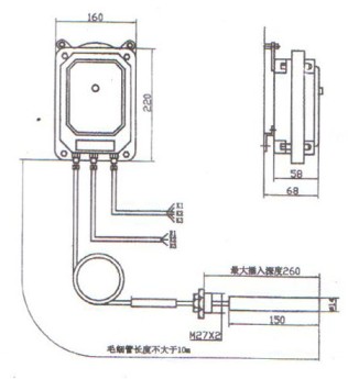 變壓器溫度指示控製器外形圖